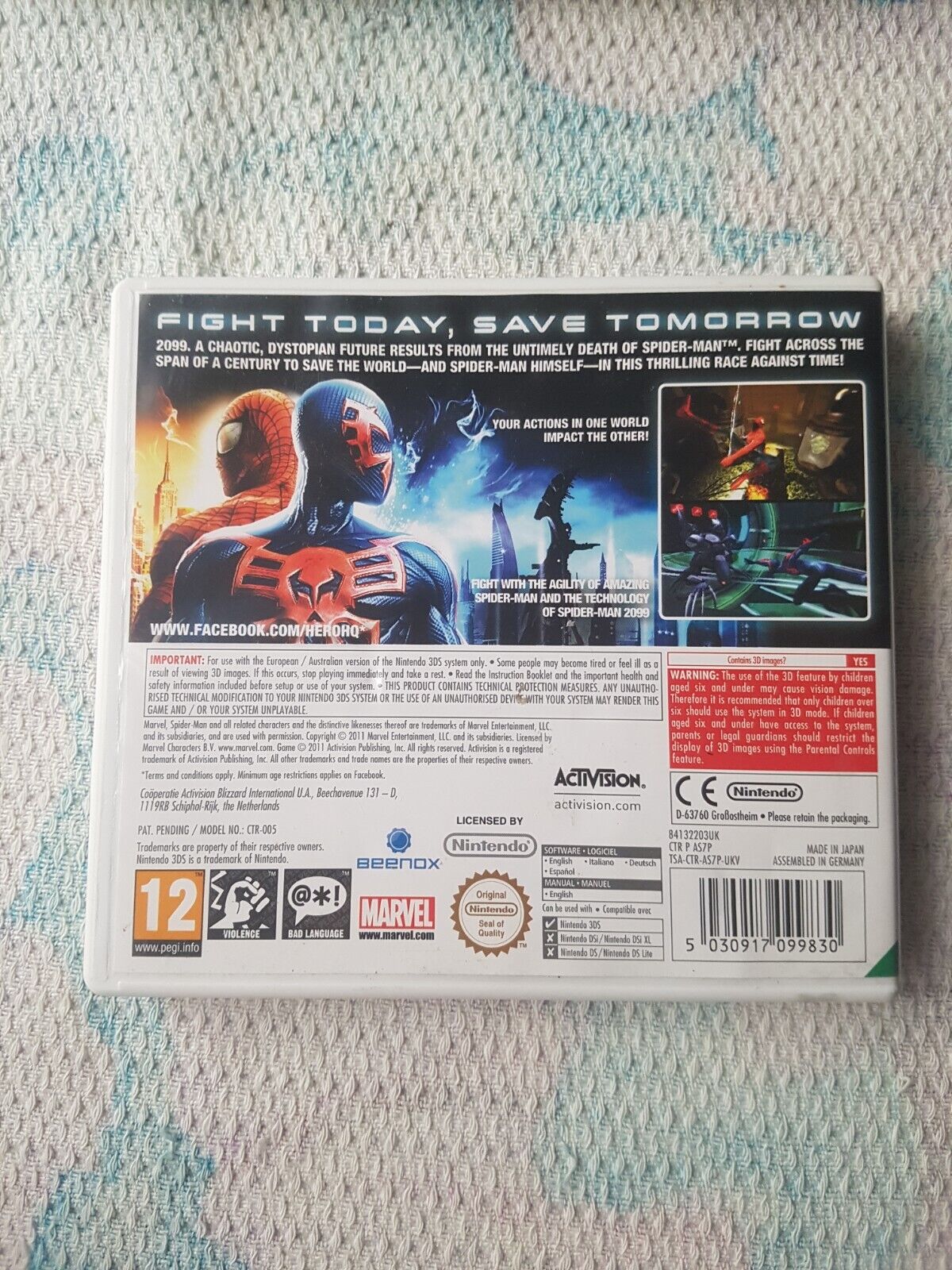 Spider-man: The Edge of Time - Nintendo 3DS