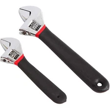 2-Piece Adjustable Wrench Set with Comfort Handles