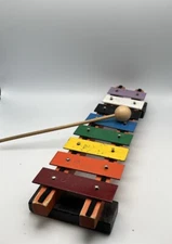 Vintage Xylophone Rhythm Band Inc Japan 8 Key Tone 13.5" Wooden Base