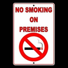 No Smoking On Premises Sign / Decal Sns005 / Magnetic Sign