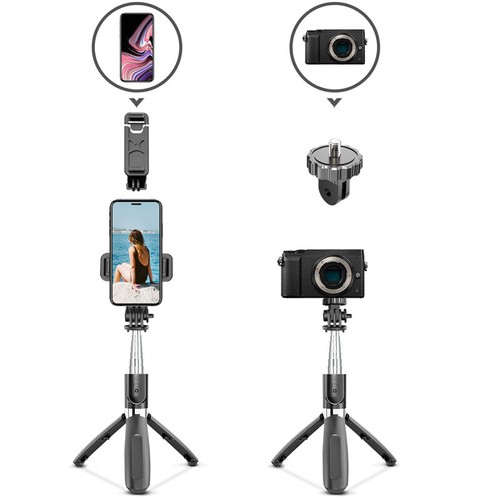 Bluetooth Selfie Stick Stativ für Smartphone iPhone 13 12 11 Pro Max, Samsung DE - Zdjęcie 60 z 83