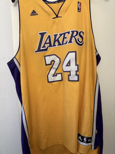 Adidas NBA Swingman Los Angeles Lakers Kobe Bryant Jersey Home Gold Size 2XL - Picture 1 of 9