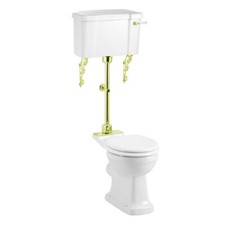 Burlington Medium Level Toilet with Brass Fittings
