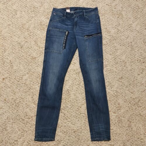 G Star Raw Powel Mid Skinny Jeans W32 L34 Blue New with Tags - 第 1/10 張圖片