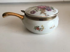 Parma Porcelain Floral Silent Butler Crumb Catcher A-551