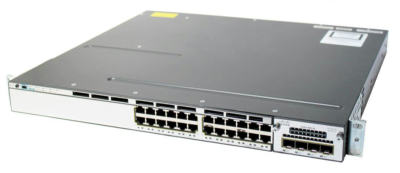 CISCO WS-C3750X-24P-S 24-Port Gigabit POE+ Switch 3750X-24P-S 3750X ios-15.2-tar