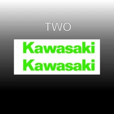  2X Kawasaki Sticker Decal Kawasaki Vinyl Sticker 2x (PAIR) -