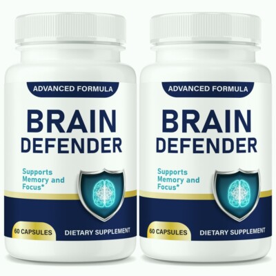 Brain Defender Memory & Brain Support Capsules, Advanced Formula - 2 Pack