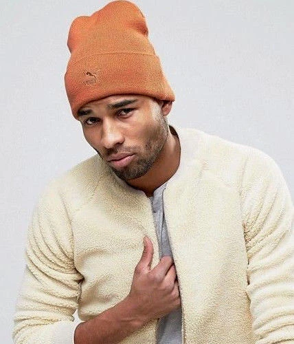Bonnet PUMA Archive n° 1 logo mode tricot chaud hiver cuivre orange VENTE