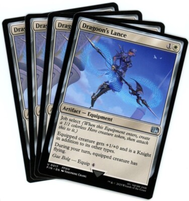 x4 Dragoon's Lance - 0017 - Final Fantasy - MTG - NM/M