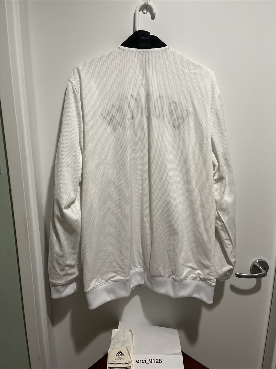 Adidas Brooklyn Nets On Court Warm Up Jacket XL Barclays Adidas Brooklyn Nets On Court Warm Up Jacket XL Barclays