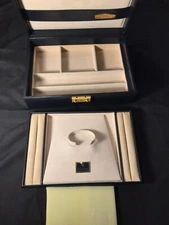 ROLEX JUMBO BLUE VINTAGE WATCH DISPLAY BOX AND JEWELRY TRAY 51.00.01 AUTHENTIC