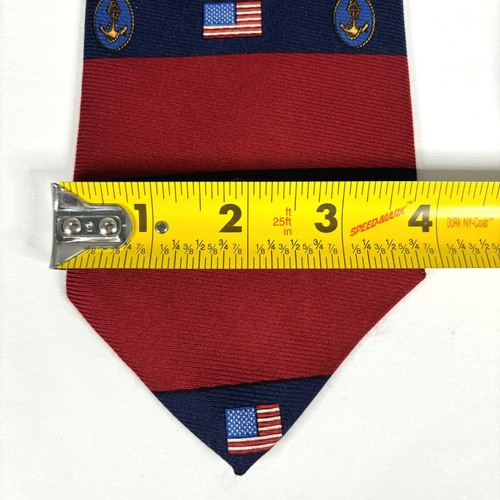 Ralph Lauren Americana Silk Necktie Preppy Old Money Flag Anchor Designer 56” - Picture 2 of 6
