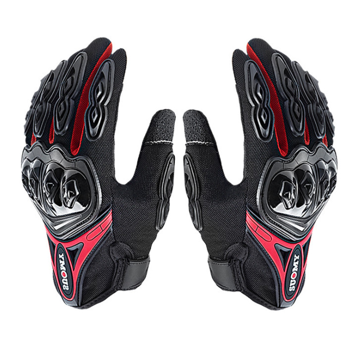 GUANTI MOTO IMBOTTITI CON PROTEZIONI MOTOCROSS ENDURO MOTARD ATV BICI MTB BMX