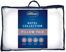 Silentnight Luxury Pillows Hotel Collection Two 2 Pack Quality Front Back Neck