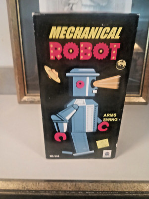 Vintage Schylling 2009 Mechanical Robot with Box (MS 646)