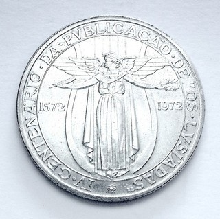 PORTUGAL 50 Escudos ND (1972) Os Lusiadas Silver EXCELLENT