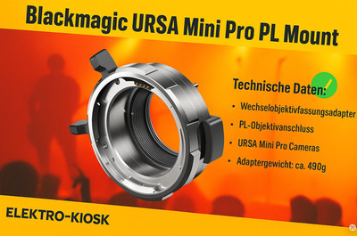 Blackmagic URSA Mini Pro PL Mount Foto Video Camcorder Converter Adapter   NEU