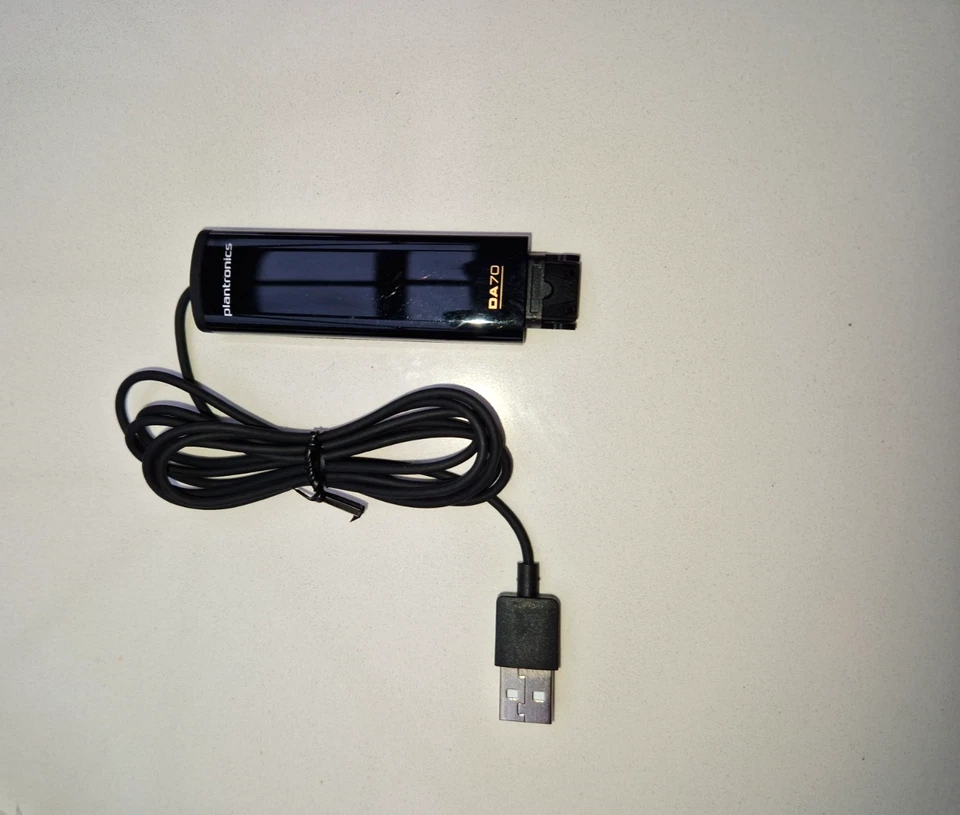 New Plantronics DA70 USB Adapter for HW Series Headset to PC - P/N 201851-01 - Image 3 of 4