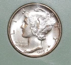 1939-S Mercury Dime full bands BU
