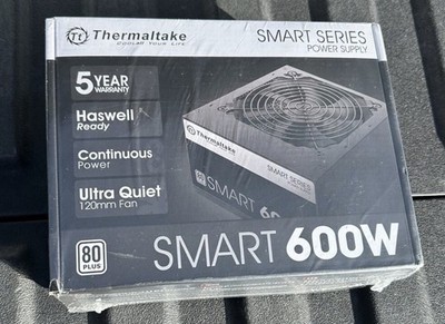 Thermaltake SMART 600W ATX 12V V2.3EPS 80 Plus Certified Active PFC Power Supply