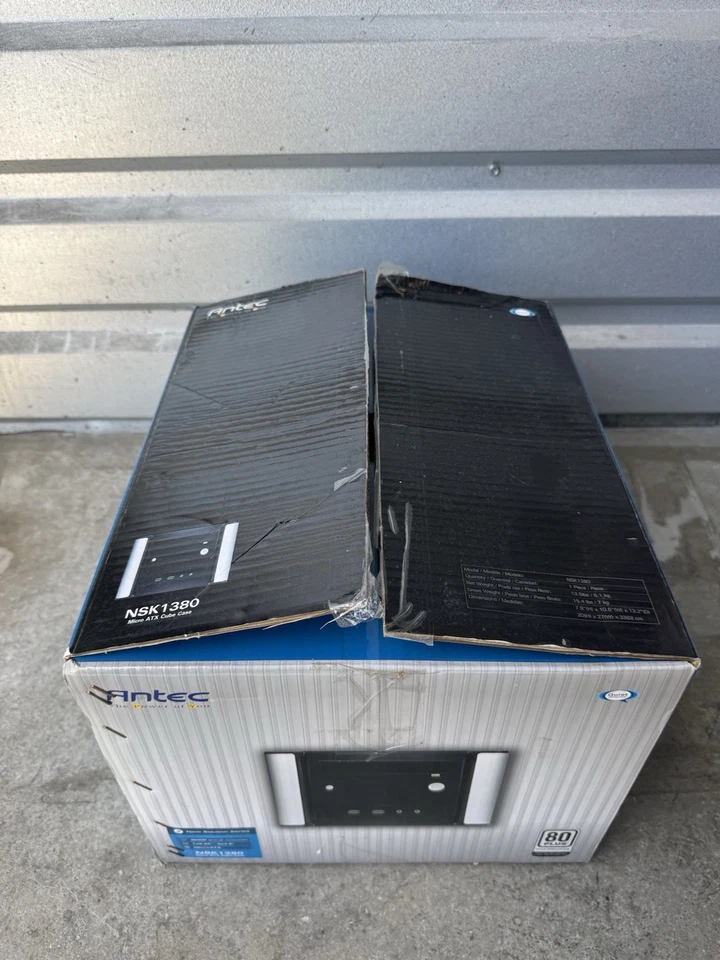 NEW Antec NSK1380 MicroATX Cube Computer Case W/ 350W Power Supply - Image 2 of 4