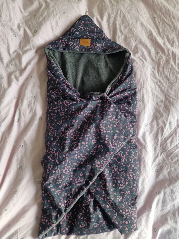 Floraler Fußsack / Einschlagdecke von Fillikid