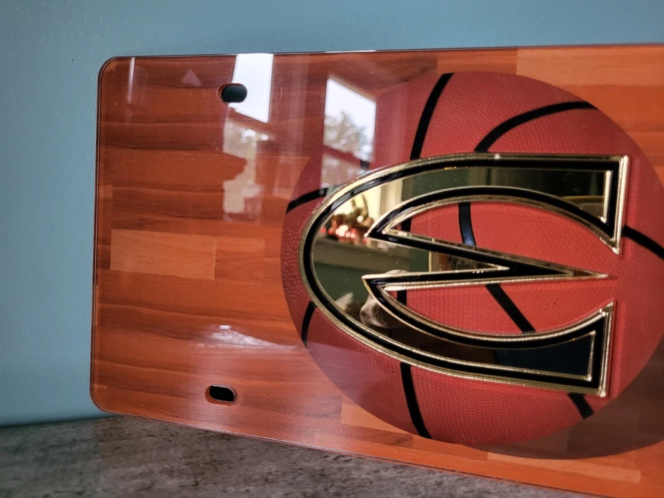 Placa de licencia acrílica de baloncesto Emporia State Hornets de colección RARA Foto 3 de 4