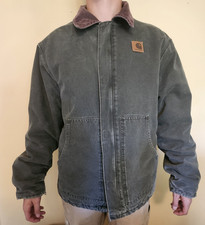 Vintage Carhartt Detroit Jacket J22 MOS XLARGE Tall NICE
