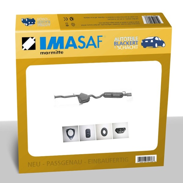 Imasaf ESD Auspuff Endtopf + Anbauteile für Alfa 145 2.0 16V T.S. 1995-1996-image