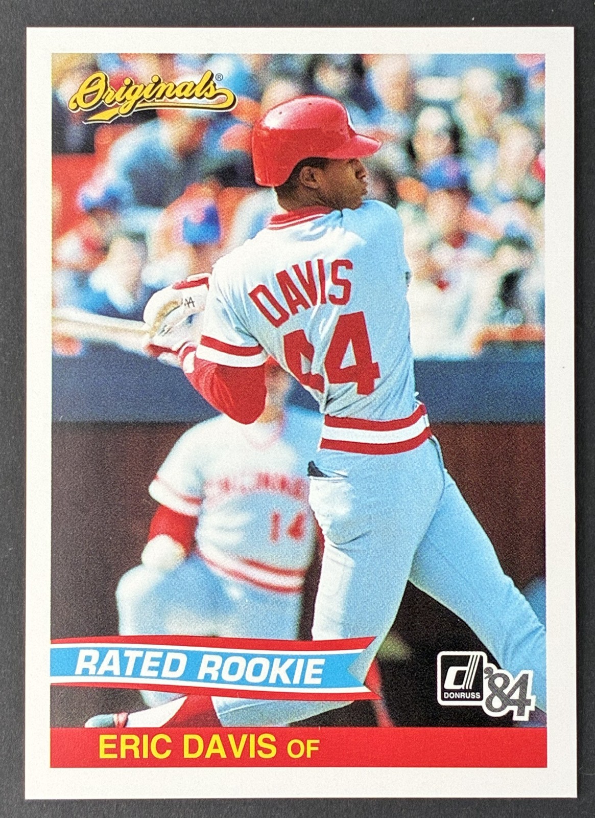 2002 Donruss Originals Eric Davis What if? 1984 #9 - "Rated Rookie" - Reds