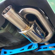 Twin Loop Exhaust Muffler 2.5 Inlet 4.0 Tip Chrome For Honda Civic Eg6 Ek4 Ef8 Twin Loop Exhaust Muffler 2.5 Inlet 4.0 Tip Chrome For Honda Civic Eg6 Ek4 Ef8