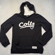 NFL Team Apparel Indianapolis Colts Black Hoodie Long Sleeve Tshirt Youth M