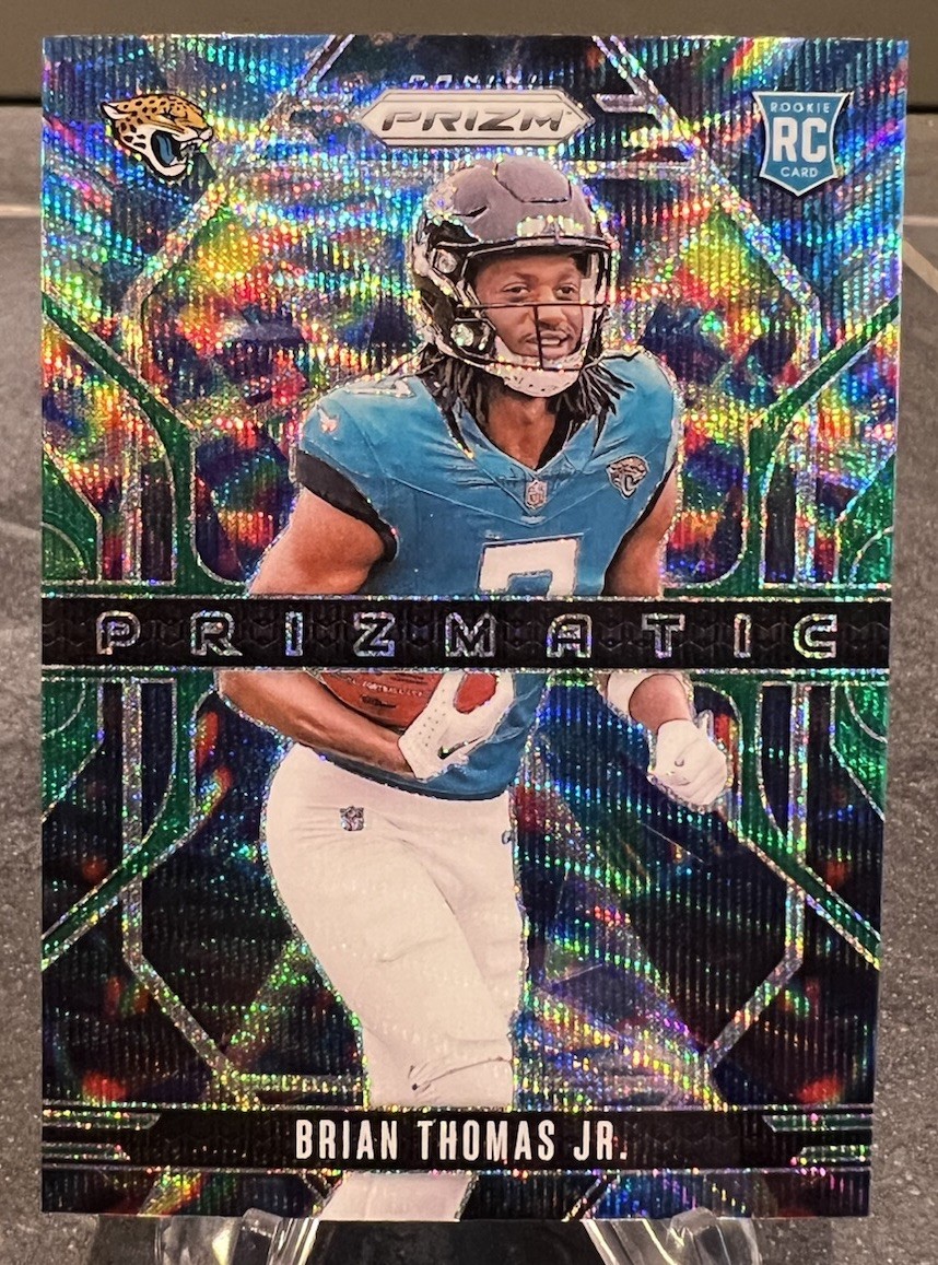 2024 Panini Prizm - Prizmatic Brian Thomas Jr. #19 Green Wave Prizm (RC)