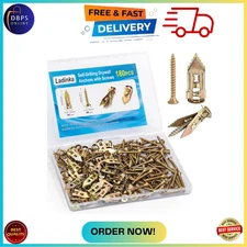 180 PCS Self-Drilling Drywall Anchors KIT - 90 Metal Winged Zinc Plated Drywall