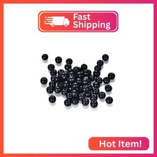 1000pcs 6mm Black Wooden Beads Bulk, Wood Loose Spacer Beads for Handmade Crafts