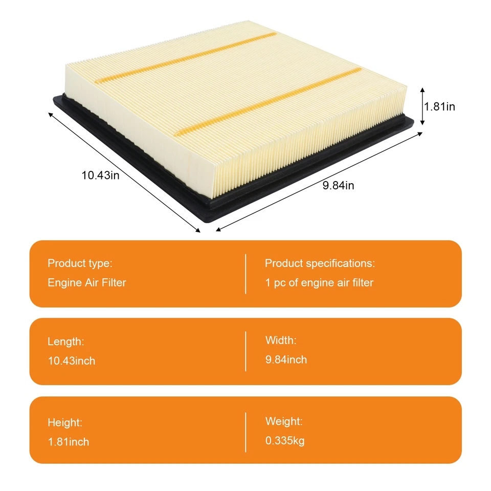 Filtro de aire Ford para motor Ford F-650 F-750 2012 2013 2014 2015 2016 2017 6,8 L Foto 3 de 4