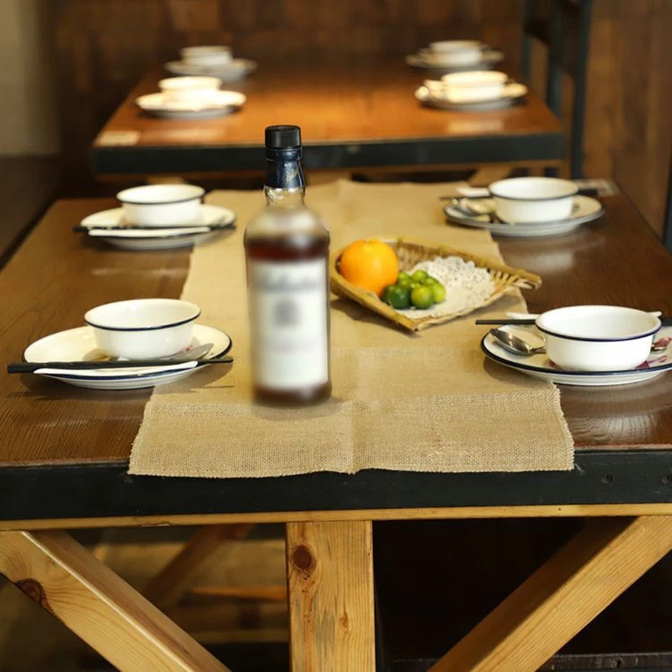 Wedding Decor Table Runners 30*275cm Imitated Linen Lightweight Practical - Image 4 of 4