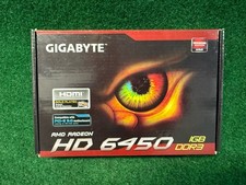 Gigabyte HD 6450 Silent 1GB DDR3 PCIe Video Card HDMI Gold Plated AMD Radeon NOS
