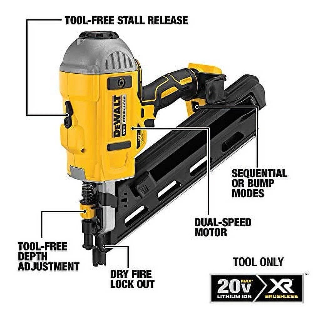 デウォルト(dewalt) 2x4 釘打ち機 D51823 013♪おすすめ商品♪DEWALT デウォルト 充電式釘打ち機 弾付 DCN692