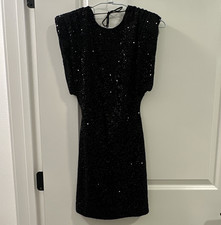 ZARA Black Mini Dress Sleeveless Round Neck XS