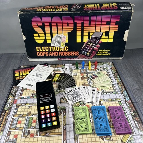 Vintage Stop Thief Electronic Cops And Robbers Board Game 1979 Parker Bros WORKS