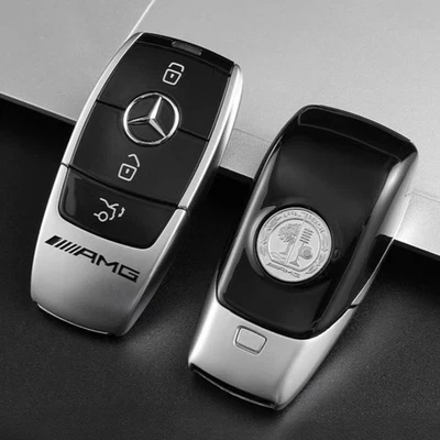 MARKENLOS AMG Emblem Logo Schlüssel-Abdeckung Für Mercedes-Benz C E S GLC Klasse