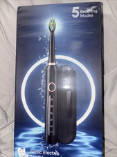 Sonic Electric Toothbrush Rechargeable Light Blue 5 Modes, Sealed  Free Ship 