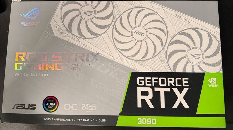 ASUS ROG Strix RTX 3090 OC White Edition 24GB GDDR6X Graphics Card
