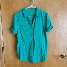 REI Co-op Sahara Short Sleeve Button Down Shirt - Women's - Green