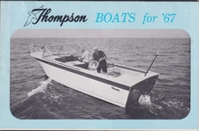 Thompson Boats for '67 folder 1967 Cabin Cruiser Sea Lancer &c & price list