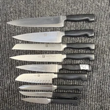 Set of 9 ZWILLING Henckels Four Star Vier Sterne Knives Some blades damaged #1