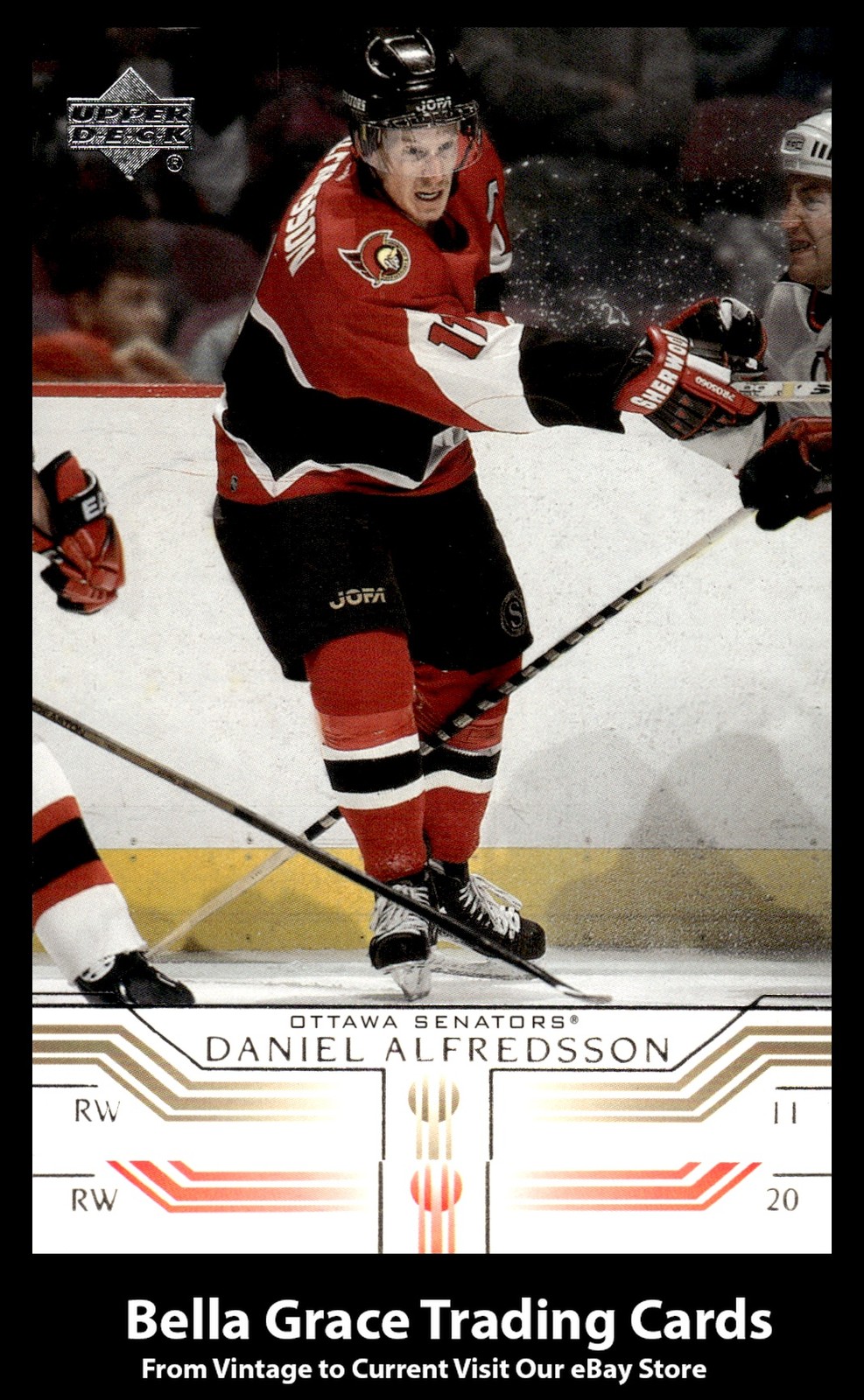 2001-02 Upper Deck Daniel Alfredsson #121 Ottawa Senators