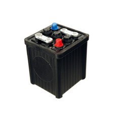 JAGUAR BATTERY 6V 58A BLACK XK120 XK140 XK150 C2767